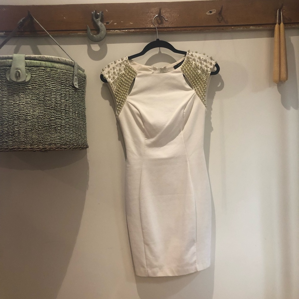 Studded White dress